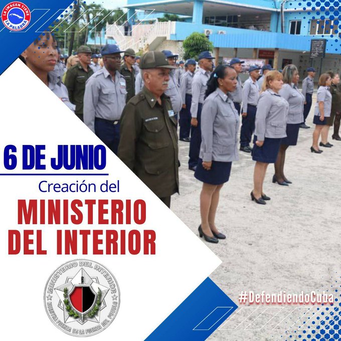 Felicitaciones en su 62 Aniversario a todos los trabajadores del MININT. #DefendiendoCuba, #CabaiguánEduca, #SanctiSpíritusEnMarcha
