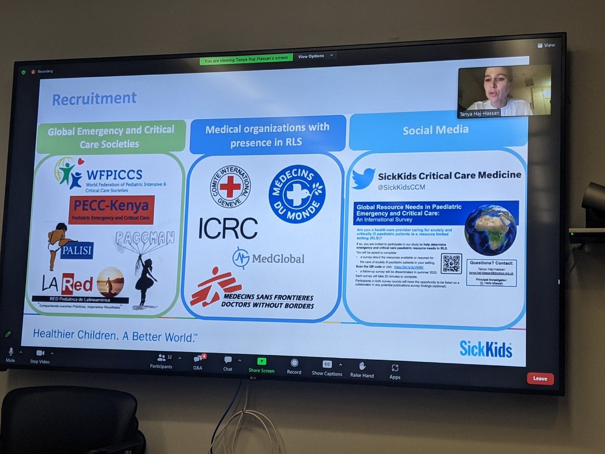 So proud of @Tanyaalih 's incredible #PedsICU survey of PICU in resource limited settings. Multi-site collaborators including @fionamutallib @MSF @SickKidsCCM #FellowsShowcase