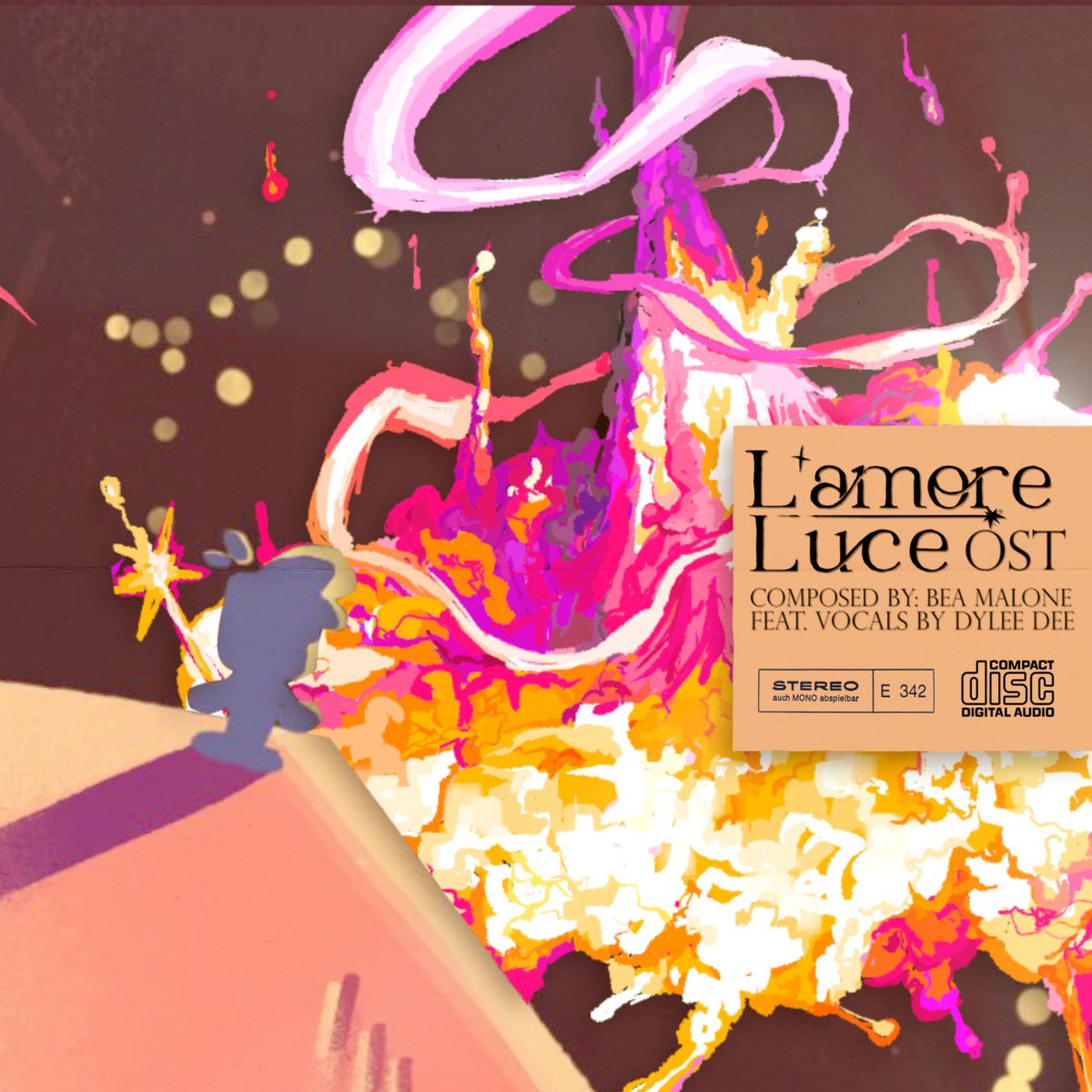 The L'Amore Luce OST by @angkorv4t is officially out on bandcamp! Big thank you to <a href="/momopatchi/">momopatchi</a> , <a href="/dynamo_toon/">Andy-O’s ONLINE STORE IS OPEN??</a> for the amazing visdev art for this cover and <a href="/dyleedee/">Dylee Dee</a> for contributing amazing vocals.
-
Go check it out here! angkorv4t.bandcamp.com/album/lamore-l…