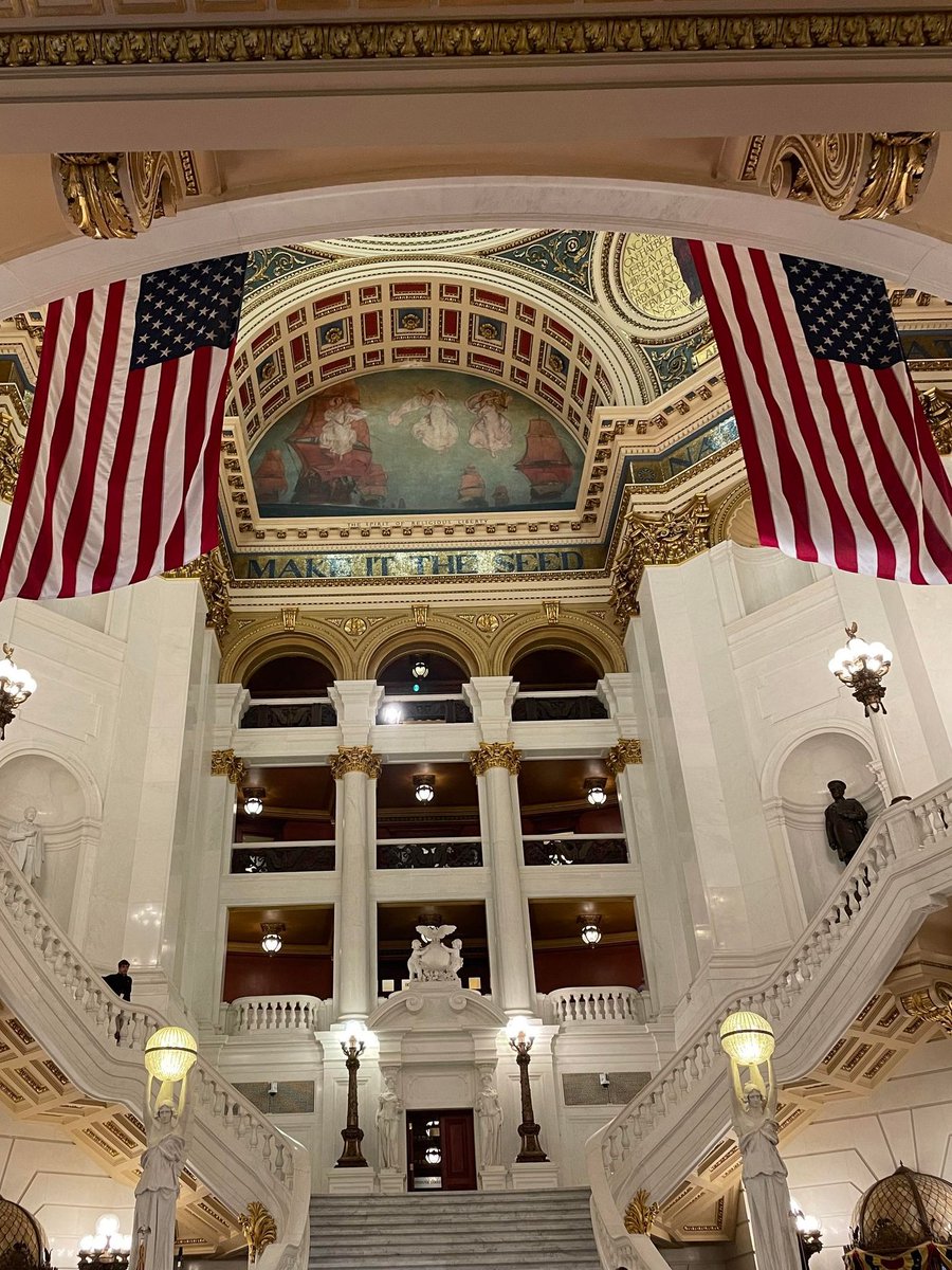 Our Interim <a href="/PSUGAChancellor/">Dr. Megan Nagel</a>, Mon Valley LaunchBox Facilitator <a href="/EricEwell3/">Eric Ewell</a> and #SGA President Aayushi Gandhi are in Harrisburg with other <a href="/PennStateOVPCC/">Penn State OVPCC</a> chancellors to show legislators the positive impact our campuses have on our communities.  #advocatepennstate