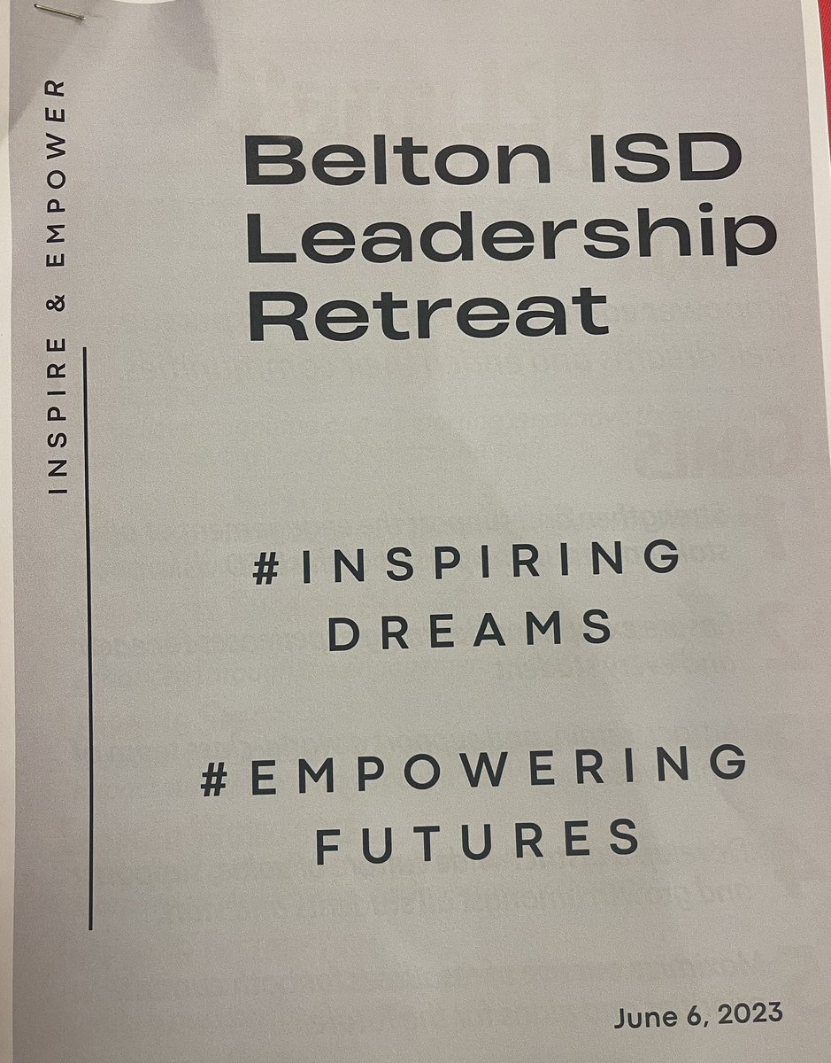 cfspearman's tweet photo. Summertime is our time to learn for continuous improvement! @BeltonISD #BISDLEADS https://t.co/7pSwylR6Ex