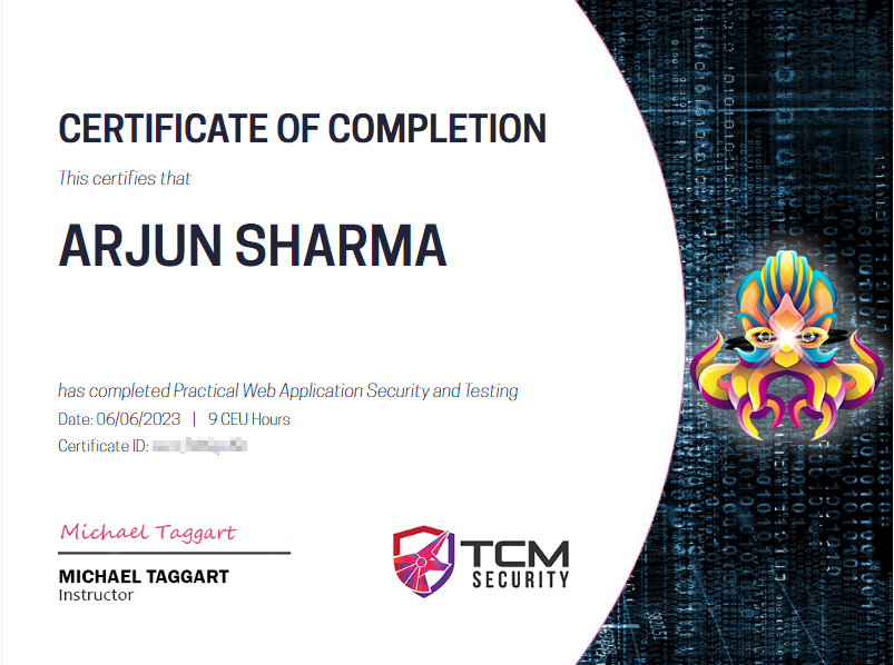 3scap3_'s tweet photo. Thank you @TCMSecurity @mttaggart  for providing the course. It was full of usefull information and I learned a lot of new stuff from server side to client side of applications. Will be expanding on the gained knowledge. https://t.co/iyN44We9qF