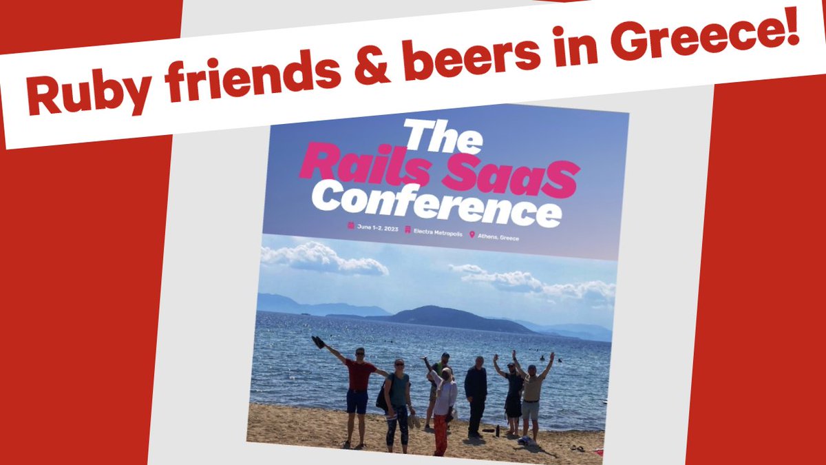 yarotheslav's tweet image. 🎙️Today @adrianthedev and me talk about our awesome time at @RailsSaaS in Athens last week. We touched on how well the conference was organized,  the great talks, the fantastic people we both met. We spoke about activities outside the conference 🍻👯‍♀️🤫
youtu.be/AWJxi_AyMjM