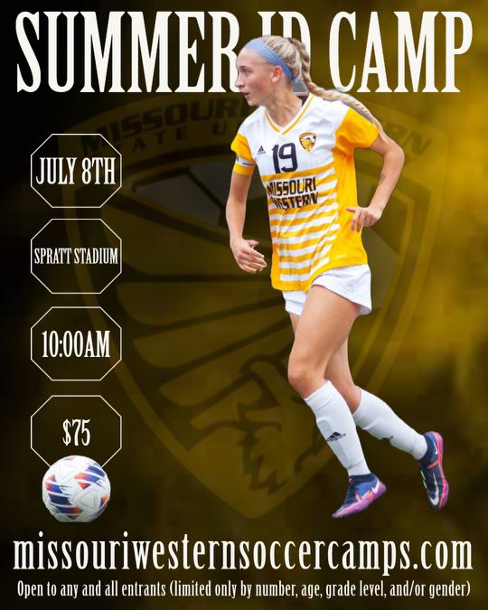Our ID Camp for Griffon Soccer is live!

Register at missouriwesternsoccercamps.com #GriffUp