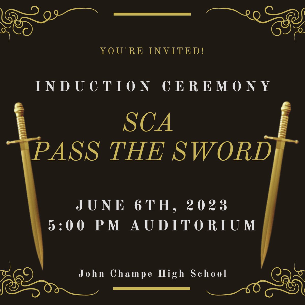 ShalondaDavis (@sdavis1908) on Twitter photo Installation of new officers! #PasstheSword #ChampeSCA <a href="/SolomonTWright1/">Solomon T. Wright</a> @mbonner_Champe <a href="/Tara_Woolever/">Dr. Tara Woolever</a>
<a href="/AlyciaHakes/">Alycia_Hakes</a> <a href="/LCPSOfficial/">LCPS News</a>
@TheChampeAD <a href="/ChampeKinz/">Ms.Kinzer</a> #champeexcellenceeverywhere Installation of new officers! #PasstheSword #ChampeSCA <a href="/SolomonTWright1/">Solomon T. Wright</a> @mbonner_Champe <a href="/Tara_Woolever/">Dr. Tara Woolever</a>
<a href="/AlyciaHakes/">Alycia_Hakes</a> <a href="/LCPSOfficial/">LCPS News</a>
@TheChampeAD <a href="/ChampeKinz/">Ms.Kinzer</a> #champeexcellenceeverywhere