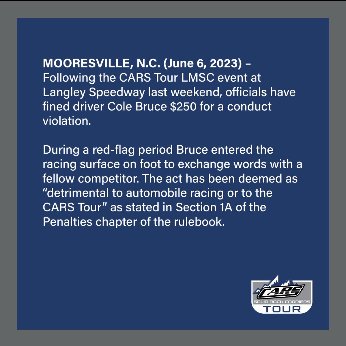 CARS Tour on Twitter