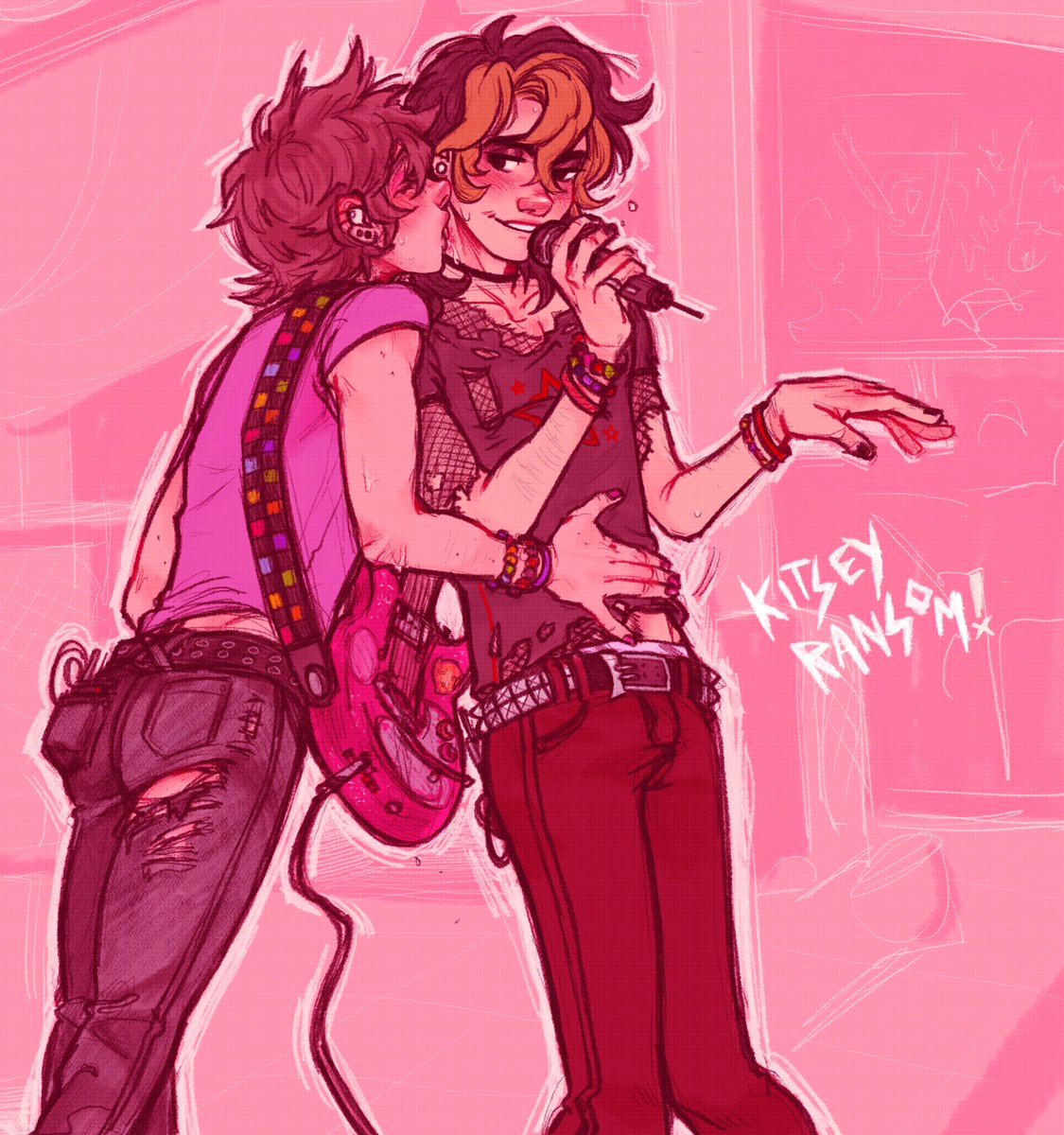 oc] what's a little stage gay between friends? 💗💦