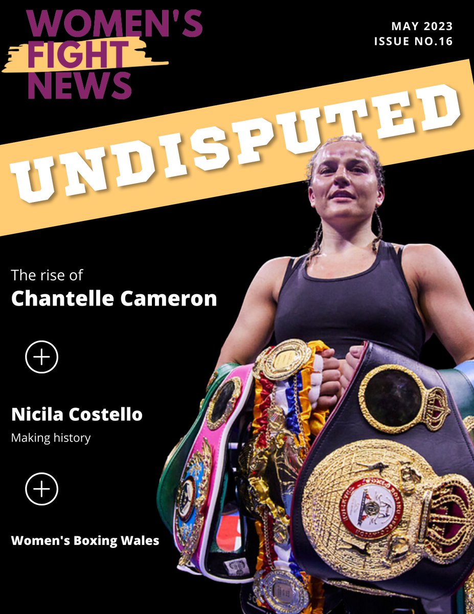 ‼️New Issue Out Now‼️

News & articles from around the 🌎 

🥊Rise of Chantelle Cameron
🥊Nicila Costello making history - Ben Watt
🥊Latest opinion article by @Girlboxingnow 
🥊Women’s Boxing Wales led by @sarahkatecrews 
🥊@laFenixAyala 1 year on
& more

heyzine.com/flip-book/1c91…