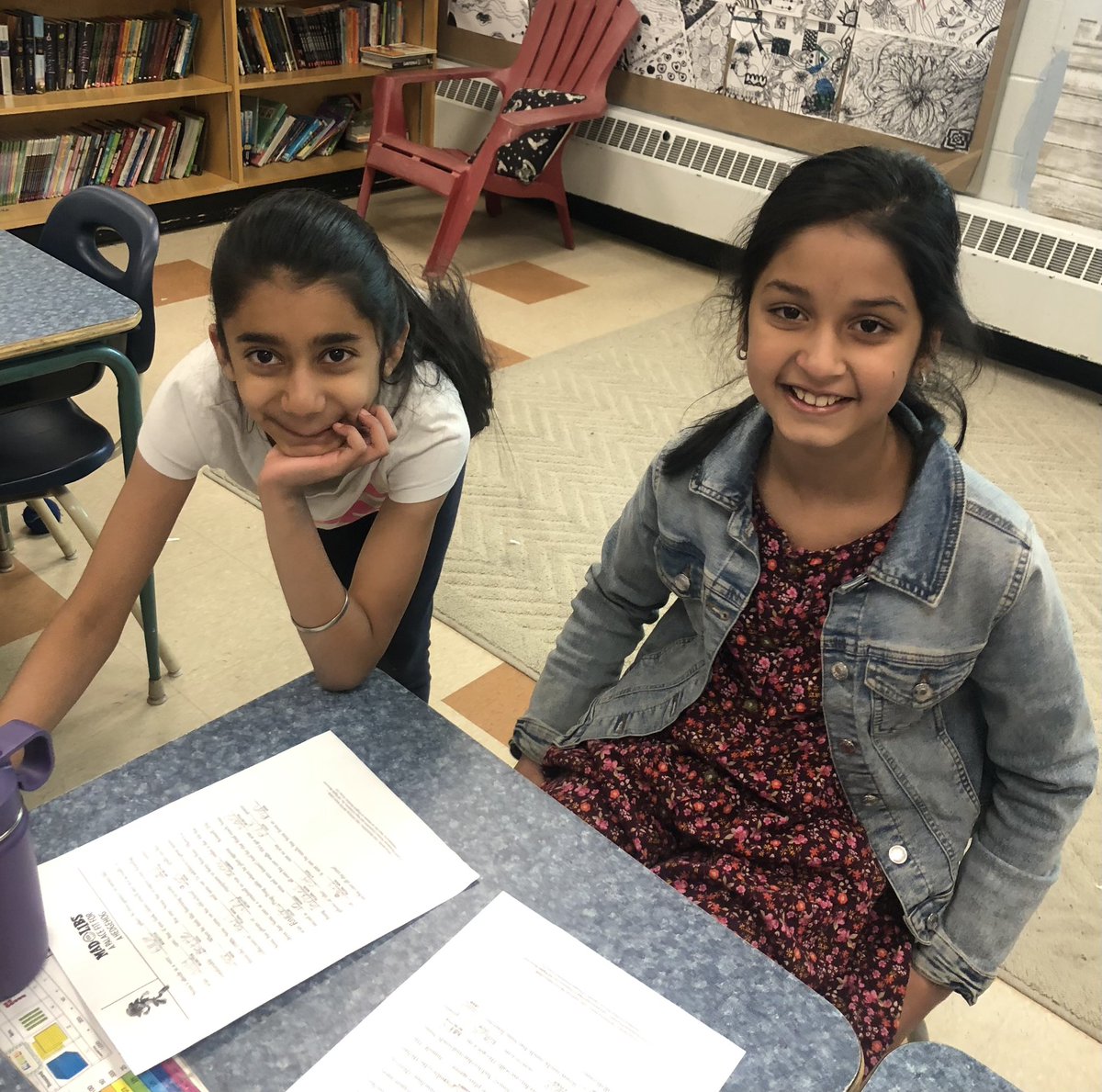As we begin to review parts of speech in literacy, students laughed with each other as they read aloud their hilarious Mad Libs! Ask your child about nouns, adjectives, verbs and adverbs to review this knowledge! <a href="/DHSDhillon/">Avieneet Dhillon</a>