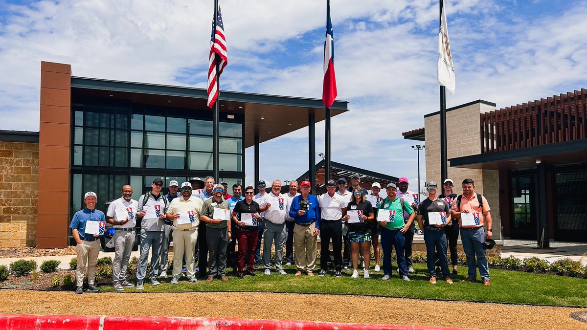 PGAREACH's tweet photo. The Home Team. It’s time to change some Veteran’s lives.🏡

Congratulations to the @PGA Professionals in Texas who received their #PGAHOPE Certification at PGA Frisco this week! https://t.co/FZkuZ04uFt