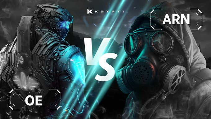 Kryptiverse's tweet image. KRYPTI&apos;s factions provide a unique gaming experience with unique rewards and passive bonuses

OE are tech heavy and protected from dangers of the outside world. The ARN are forged by them, becoming stronger with each passing day

Will you join The OE or the ARN? #KRYPTI #OE #ARN