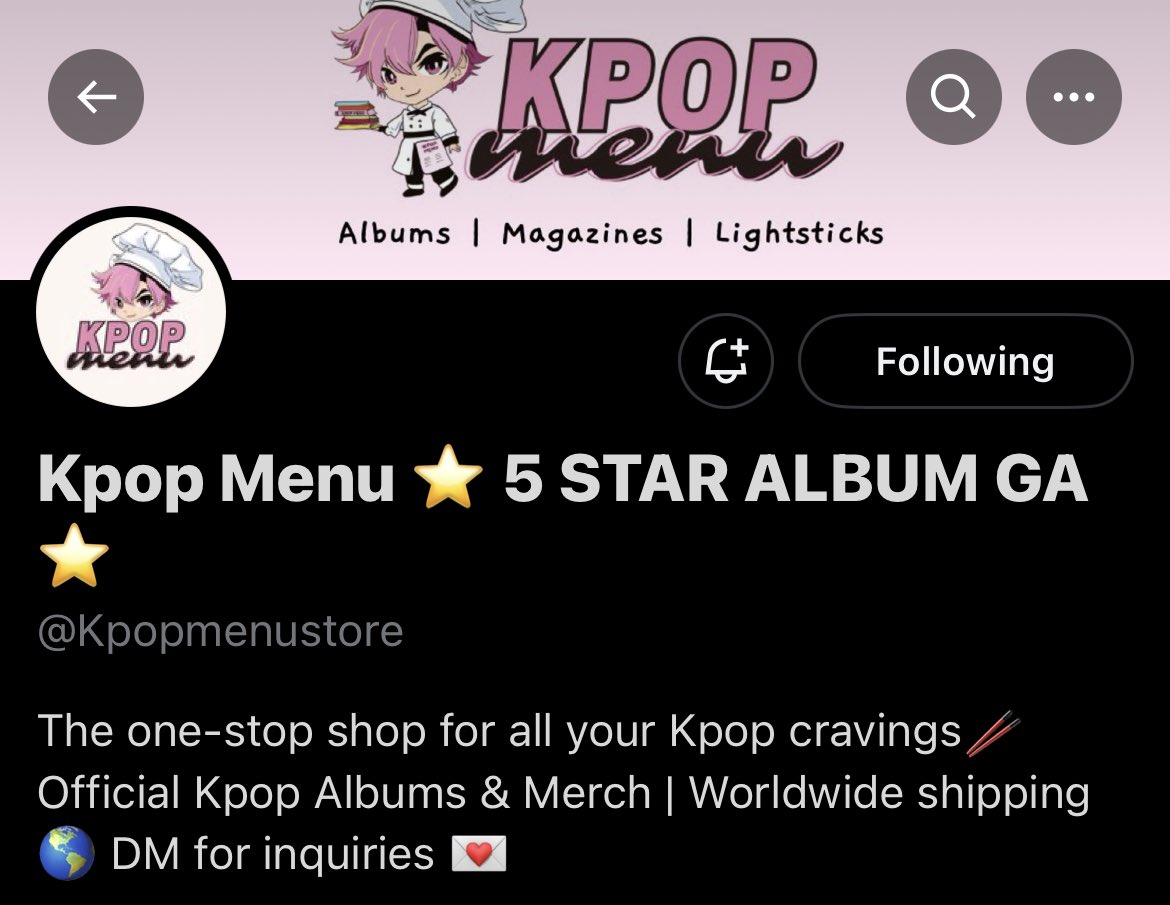 dorrinary's tweet photo. @Kpopmenustore done ^^ 💗
my favorite song from skz is Hall of fame and, collision from the new album of course 5 star <3 goodluckk https://t.co/Fp4Dk6vntE