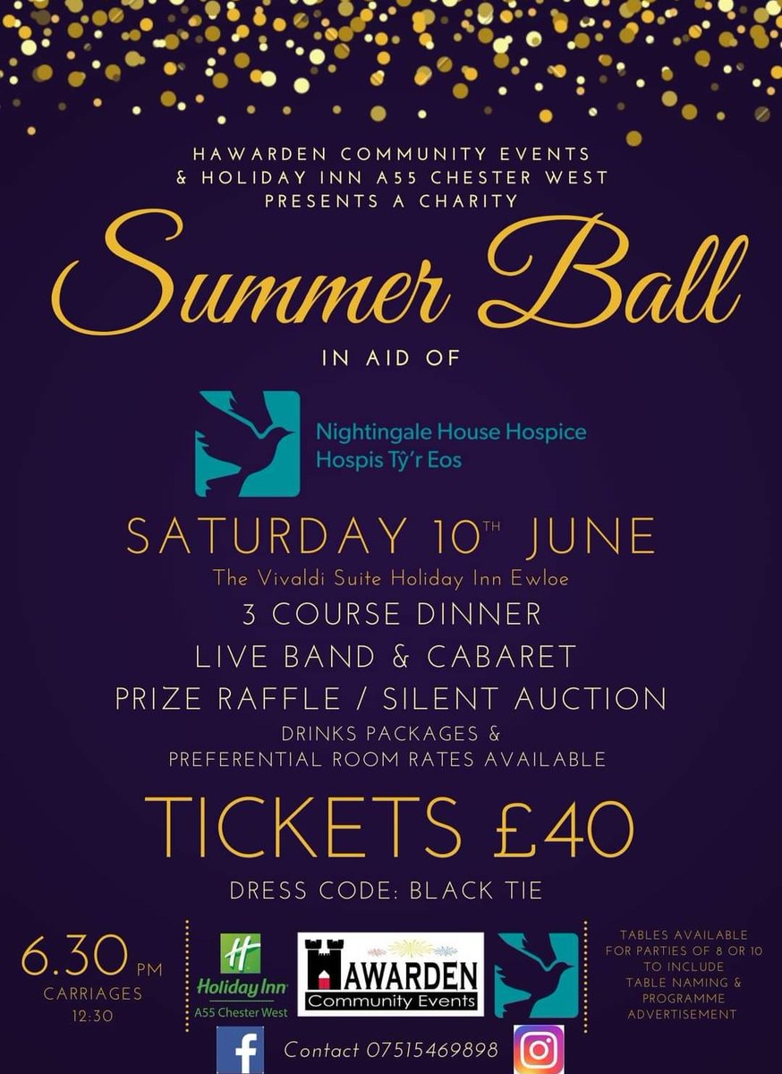 Cap in hand time to help a great charity. Last call for any companies or individuals who’d like to donate goods or services for a Charity Summer Ball in aid of Nightingale House Hospice raffle & auctions  @ChesterFC @Wrexham_AFC