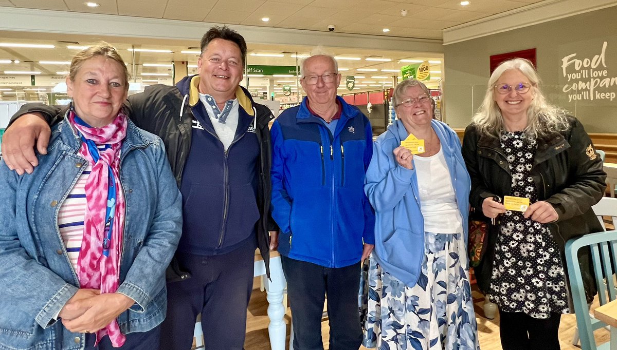 More of our wonderful <a href="/mariecurieuk/">Marie Curie</a> #volunteers this #VolunteersWeek23  #VolunteersWeek. Yesterday I was in a chilly #Cromer in #NorthNorfolk seeing these rays of sunshine!!! Our brilliant team who cover the Norfolk Coast. Always a pleasure to see them 💛. #Norfolk Thank you 🙏