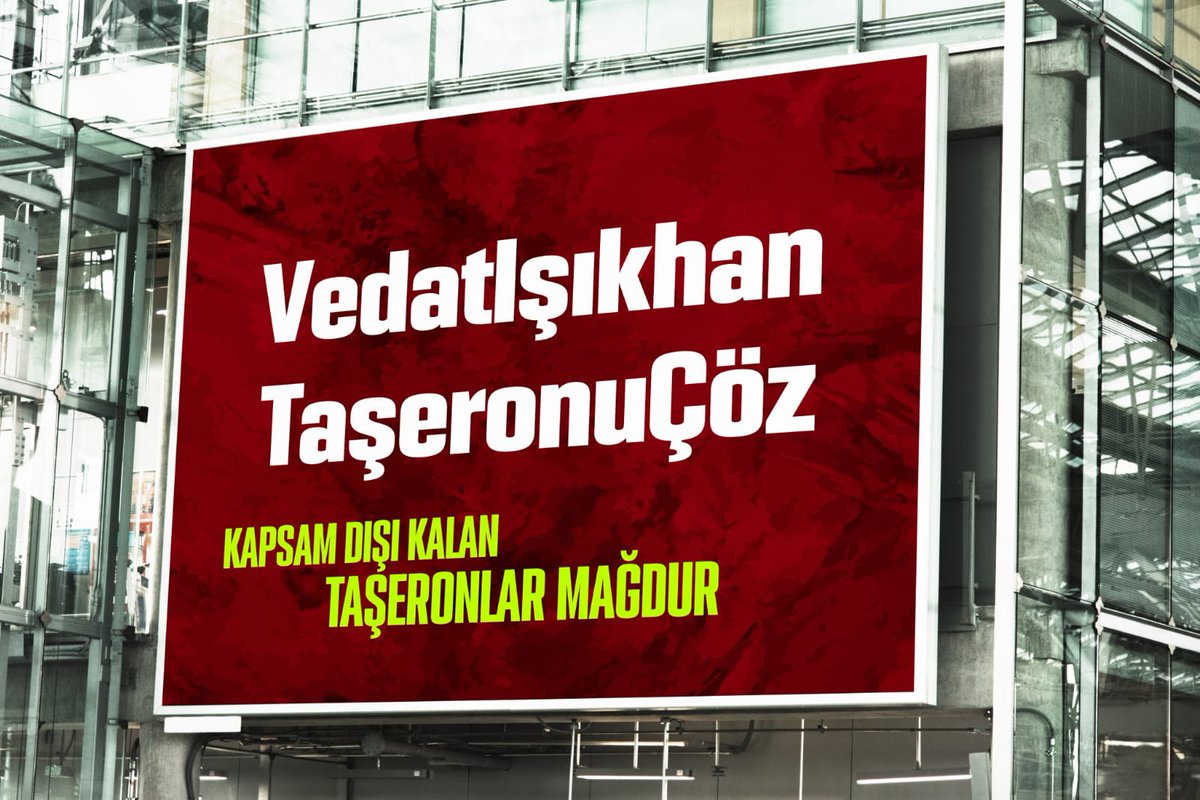 VedatIşıkhan TaşeronuÇöz

Meclisin ilk konusu biz olacaktık lütfen artık bu sorun bitsin