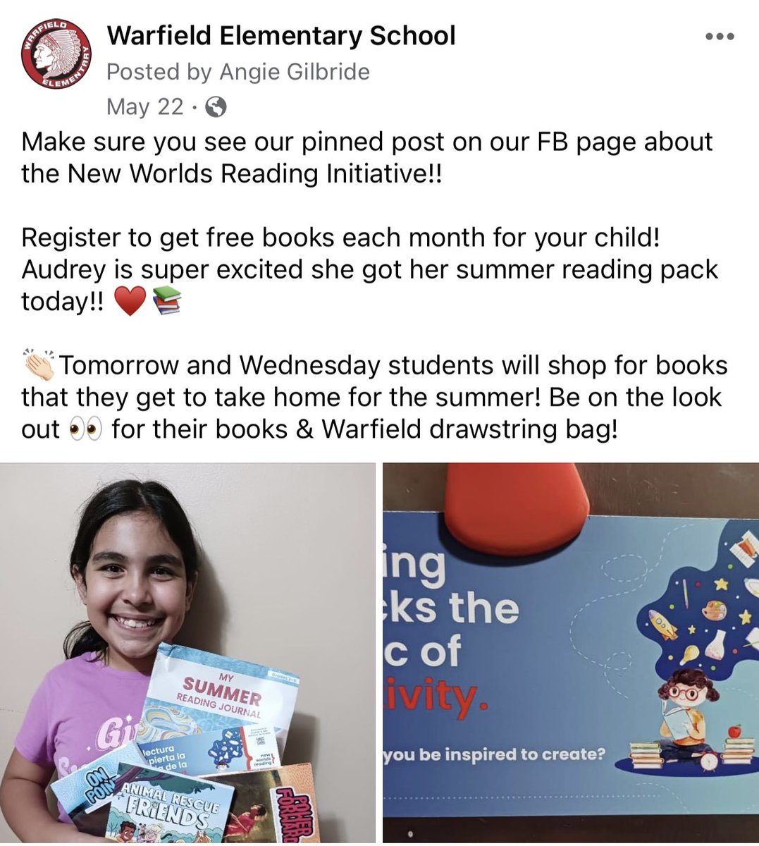 Warfield Elementary tweet media