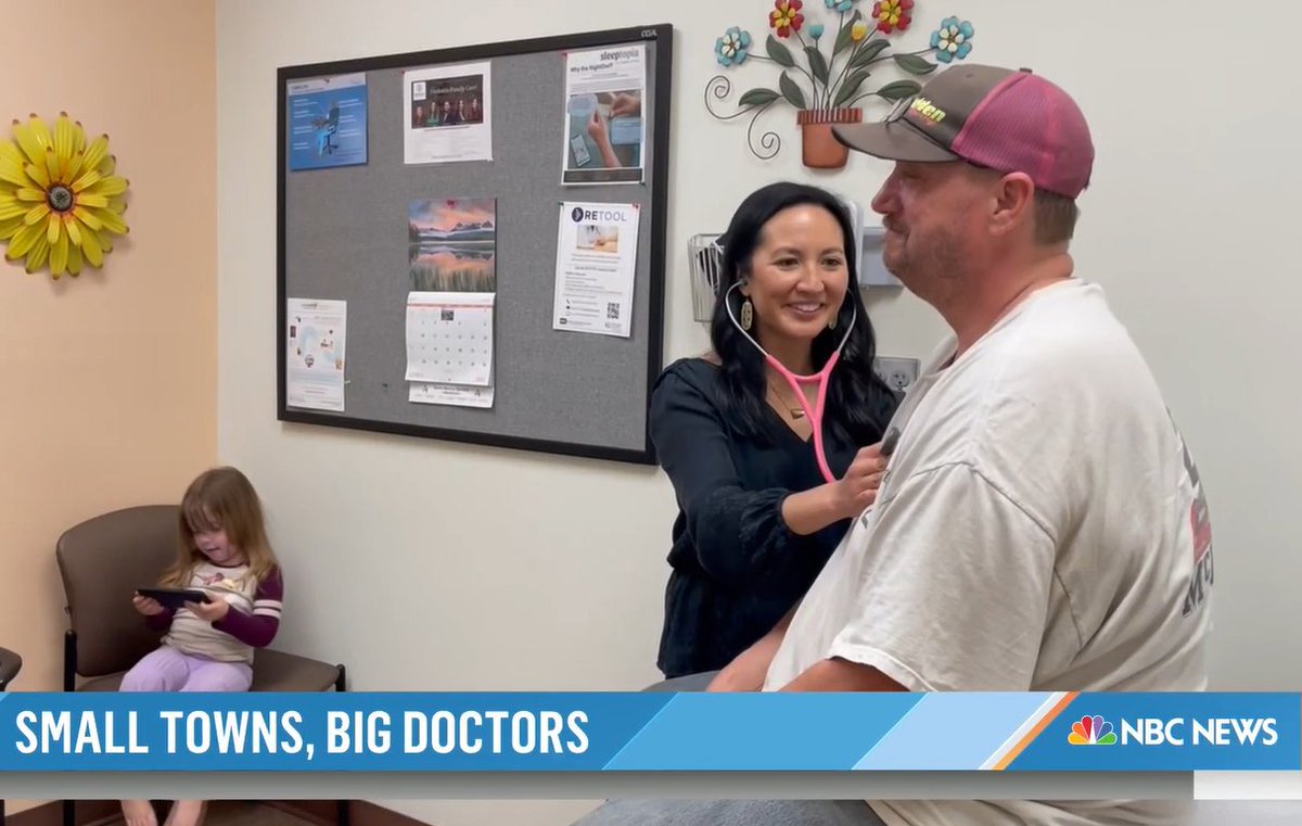 Last week, the <a href="/TODAYshow/">TODAY</a> featured former KAFP president Dr. Jennifer Bacani McKenney in a report highlighting doctors who serve rural communities.

It's definitely worth checking out!

on.today.com/3NeK9fL

#KSAFP #familymedicine #ruralhealth