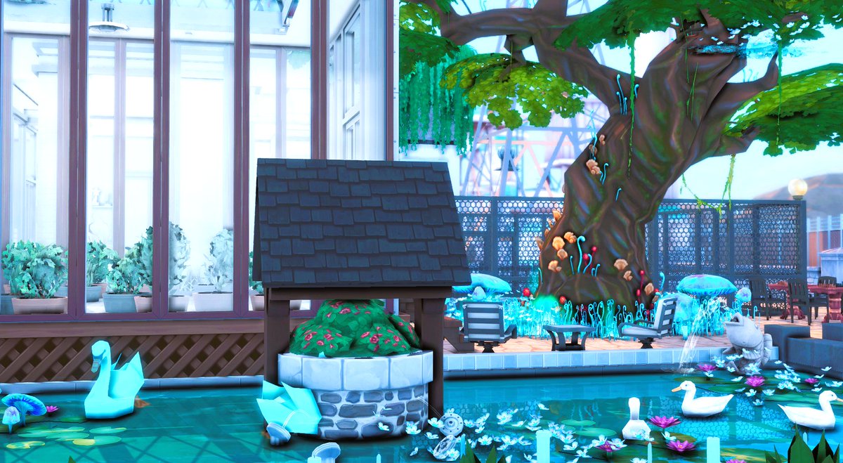 Capricornica_'s tweet photo. I have so much fun renovating this Lab with alot of debug from #sims4gettowork and #sims4ccfinds
I WISH i knew where #WCIF the galaxy wallpaper because it's EVERYTHING #showusyourbuilds https://t.co/yU9nwpxtiy