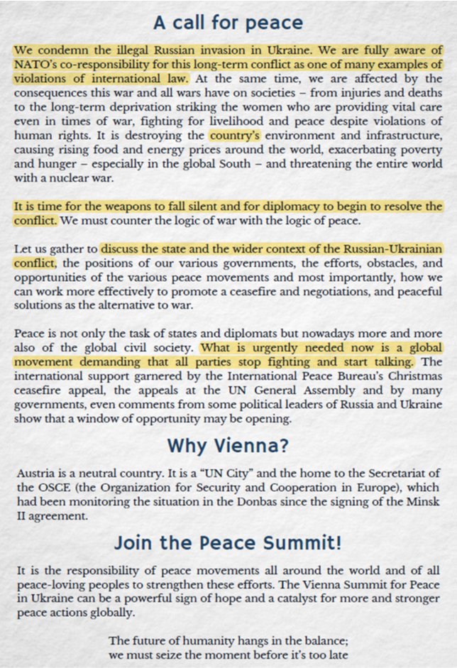 BelDiasporaAT's tweet photo. Мэта так званай "мірнай канферэнцыі", правядзенне якой плануецца на 10-11 чэрвеня 2023 у Вене🇦🇹 - прымусіць Украіну🇺🇦 да адмовы ад абароны сваей краіны.
❗️Любы ўдзельнік гэтай канферэнцыі з'яўляецца па нашым перакананні прамым саўдзельнікам у 🇷🇺агрэсіі.

Як частка грамадскай https://t.co/yv916NepjN