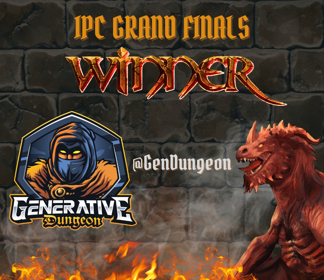 After weeks of hard fought battles between communities, the <a href="/GenDungeon/">Generative Dungeon</a> team emerged victorious in the Integrated Partners Challenge. 🏆

We would like to thank to all our partners and their communities for participating in this fun event! 

The prizes will be revealed soon! 🧙‍♂️