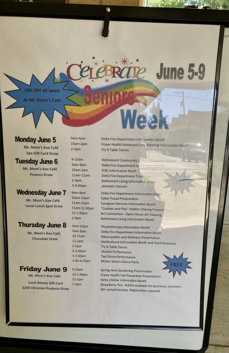 RoadSafetyKaron's tweet image. ⁦@icbc⁩ is pleased to be part of #SeniorsWeek ⁦@CentreMckee⁩ ⁦@CityofDeltaBC⁩ 
C’mon over &amp;amp; check out the action!