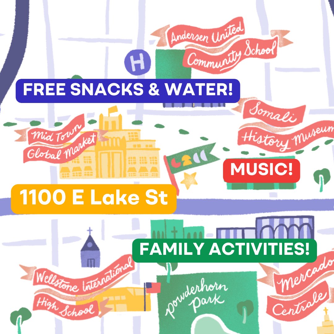 GMCC_mn's tweet image. Join GMCC on Saturday, June 10th at Open Streets East Lake Street! From 11 AM to 5 PM, East Lake Street will be closed to car traffic from 22nd Ave S to 42nd Ave S, creating a safe space for the community to walk around, explore, &amp;amp; have fun!