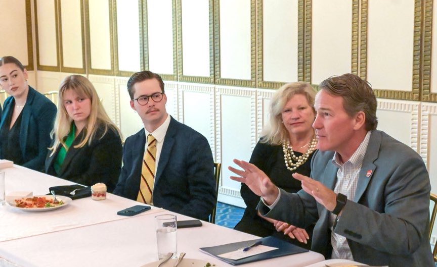 Lt. Governor <a href="/JonHusted/">Jon Husted</a> spent time with the <a href="/univofdayton/">University of Dayton</a> Statehouse Civic Scholars today and shared stories about his time at UD and how that led to his current role as Lt. Governor.