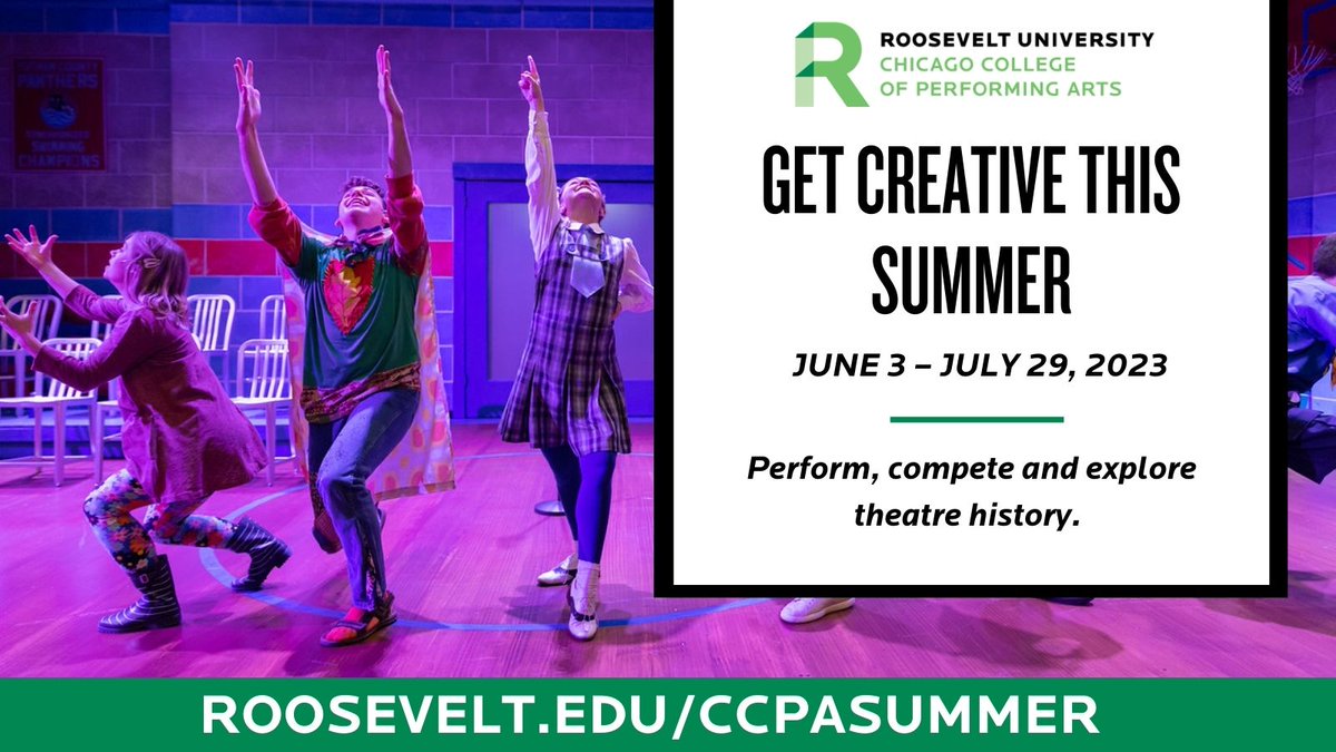 Participate in a variety of performances, institutes and camps designed for high school and college-aged students as well as post-grad musicians. 
🎶 Apply today: roosev.lt/3NaKfpb 

#RUSummer #music #rooseveltu