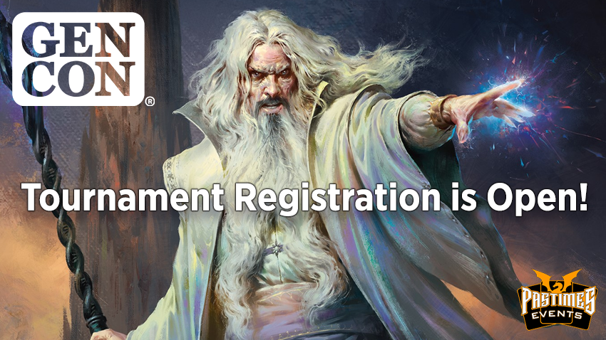 Tournament Registration is OPEN for <a href="/Gen_Con/">Gen Con</a>! Let's GO! 
pastimesevents.com/gencon23
#MTGGenCon #MTG