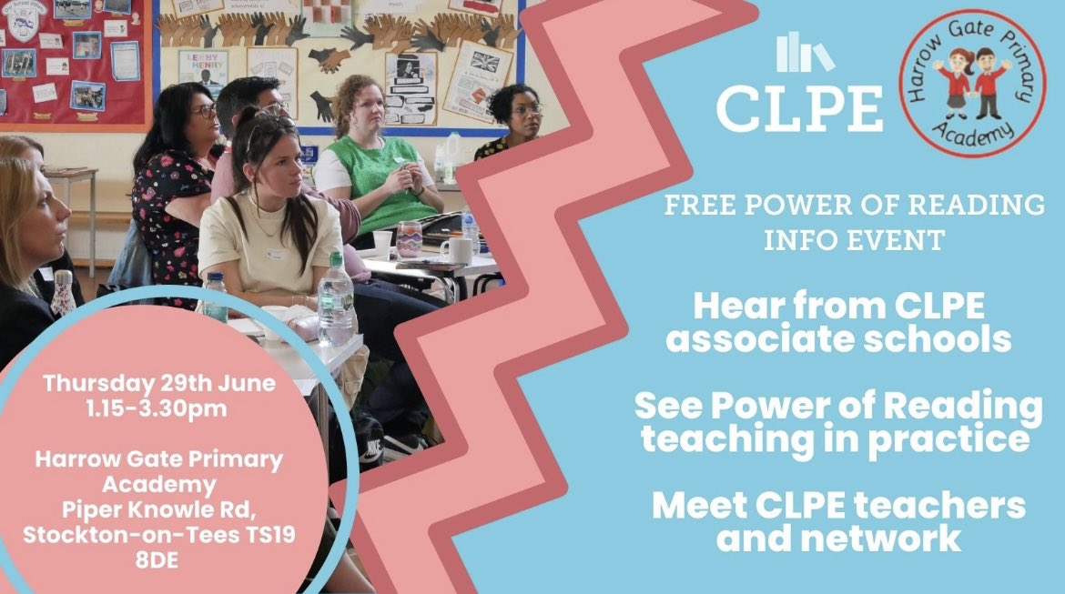 HGPAMrsW's tweet photo. Want to find out more about CLPE and how amazing they are? Come and join us ❤️  @clpe1 #harrowgateacademy #harrowgateenglish https://t.co/ousiRbEe7J