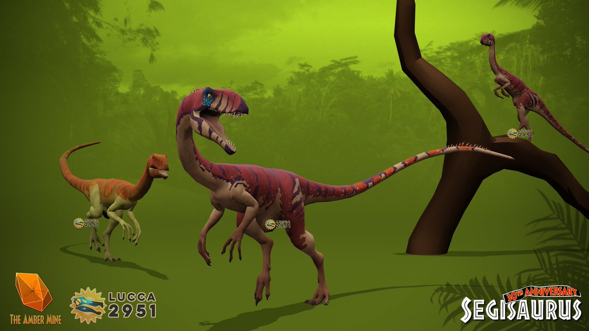 Lucca2951's tweet photo. Kicking off the JP30th showcases for @The_AmberMine is the enigmatic Segisaurus!
Wanted to show it with the idea that Segi is an arboreal hunter, like some species of Snakes!
Textures go as JP Institute, my own and Hellraptor's!
#JurassicPark #JurassicPark30thAnniversary https://t.co/kgJQkfYs7U