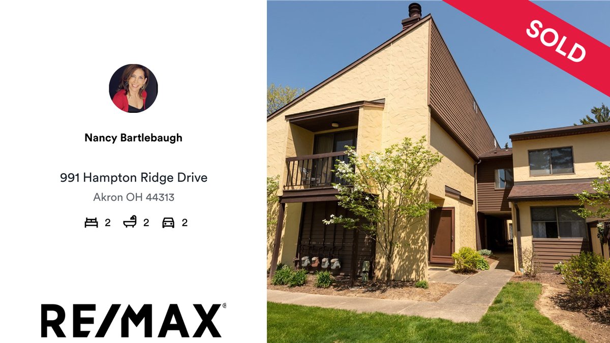 NancyBGo's tweet photo. 🛌 2 🛀 2 🚘 2
📍 991 Hampton Ridge Drive, Akron, OH, 44313

My latest sale on RateMyAgent.
 C2006001042
https://t.co/y2eccP4zds

...
#ratemyagent #realestate #REMAX_Trends_Realty https://t.co/5XD5qEMUbC