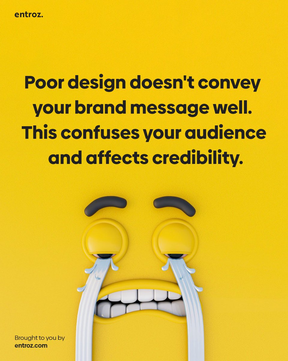 entrozcreative's tweet image. 🚀Poor design can hamper your brand&apos;s image and customer trust. It&apos;s time to turn the tables! @entrozcreative  brings to you creative design solutions on subscription that helps your brand stand out and convey its unique message effectively. #GoodDesignMatters #TrustInDesign