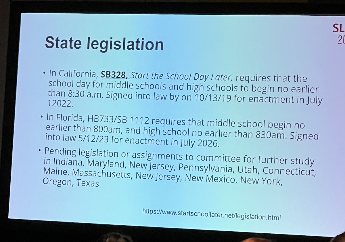 Slowly but surely, US states are waking up to the need to protect kids' health, safety (including road safety) & well-being by setting limits on how early schools can require them to be in class
#drowsydriving #SLEEP2023 #startschoollater