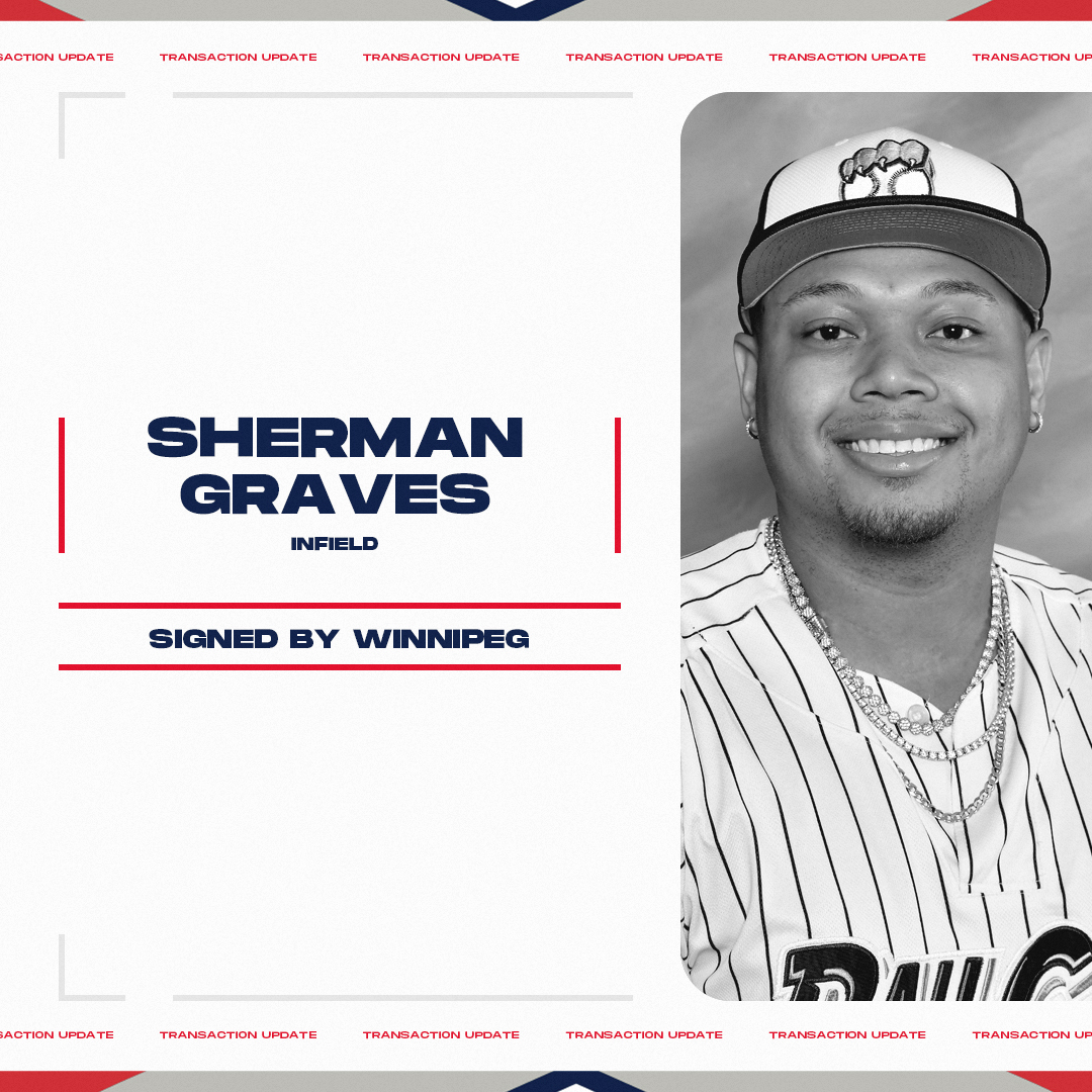 American Association (@aa_baseball) on Twitter photo June 6 Transaction: <a href="/Wpg_Goldeyes/">Winnipeg Goldeyes</a> signed INF Sherman Graves (<a href="/shermangravesiv/">Sherman Graves</a>).
The @rubaseballaac and @statesavannah alum spent part of the 2022 season with the <a href="/railcats/">Gary SouthShore RailCats</a> and <a href="/saltdogsball/">Lincoln Saltdogs</a>.
baseball.pointstreak.com/player.html?pl… June 6 Transaction: <a href="/Wpg_Goldeyes/">Winnipeg Goldeyes</a> signed INF Sherman Graves (<a href="/shermangravesiv/">Sherman Graves</a>).
The @rubaseballaac and @statesavannah alum spent part of the 2022 season with the <a href="/railcats/">Gary SouthShore RailCats</a> and <a href="/saltdogsball/">Lincoln Saltdogs</a>.
baseball.pointstreak.com/player.html?pl…