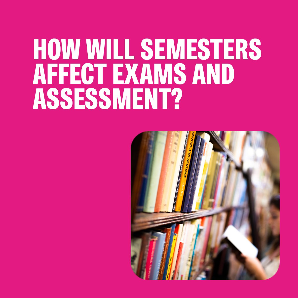 Starting in September, the academic year at York will transition from terms to semesters 📚 
But how will this affect exams and assessment for students? Find out what to expect at: bit.ly/uoy-semesters