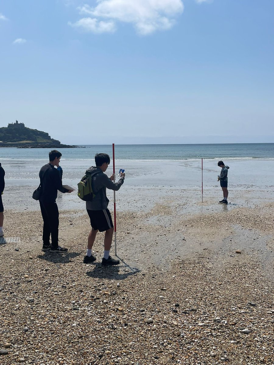 #CORNWALL23…Coastal Fieldwork Day. Lands End and Marazion beach. Sun shining and working hard ☀️…#year12 #sixthform #geography #fieldtrip #Cornwall