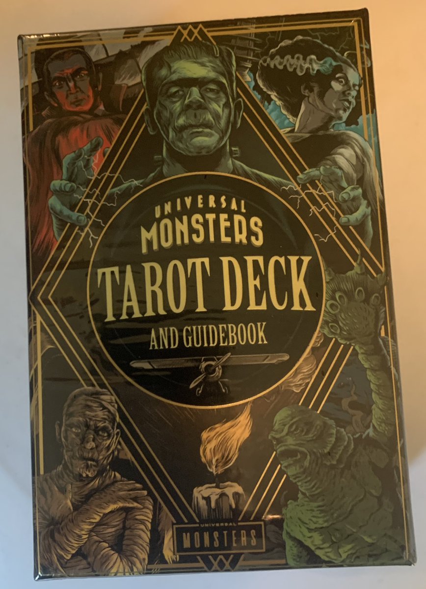 MonsterManiaCon's tweet photo. Just received this Universal Monsters Tarot Card deck in the mail today! Who wants a reading? Lol
Fantastic looking artwork!
#universalmonsters #frankenstein #dracula #wolfman #mummy #brideoffrankenstein #creaturefromtheblacklagoon #invisibleman https://t.co/YBuOx7F8vS