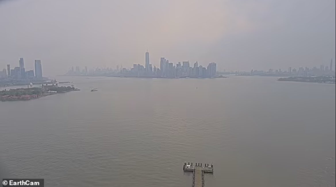 Our planet is on fire. This is NYC right now, full of smoke from wildfires in Canada. If we don’t protect our planet, this will become a daily occurrence. 
NYC, please stay in today as we are under an air quality alert.