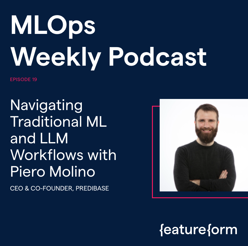 FeatureformML (@featureformml) on Twitter photo 🔥 EPISODE DROP: 💬 LLMs In Your SQL 🧰 , Declarative ML vs AutoML 🤖, Crabs as nature’s answer to the question “What creature represents the pinnacle of evolution?” 🦀🔪.... This episode has it all.
<a href="/w4nderlus7/">Piero Molino</a> (<a href="/predibase/">Predibase</a>) & <a href="/simba_khadder/">Simba Khadder</a> talk about:
🧵 1/n 🔥 EPISODE DROP: 💬 LLMs In Your SQL 🧰 , Declarative ML vs AutoML 🤖, Crabs as nature’s answer to the question “What creature represents the pinnacle of evolution?” 🦀🔪.... This episode has it all.
<a href="/w4nderlus7/">Piero Molino</a> (<a href="/predibase/">Predibase</a>) & <a href="/simba_khadder/">Simba Khadder</a> talk about:
🧵 1/n