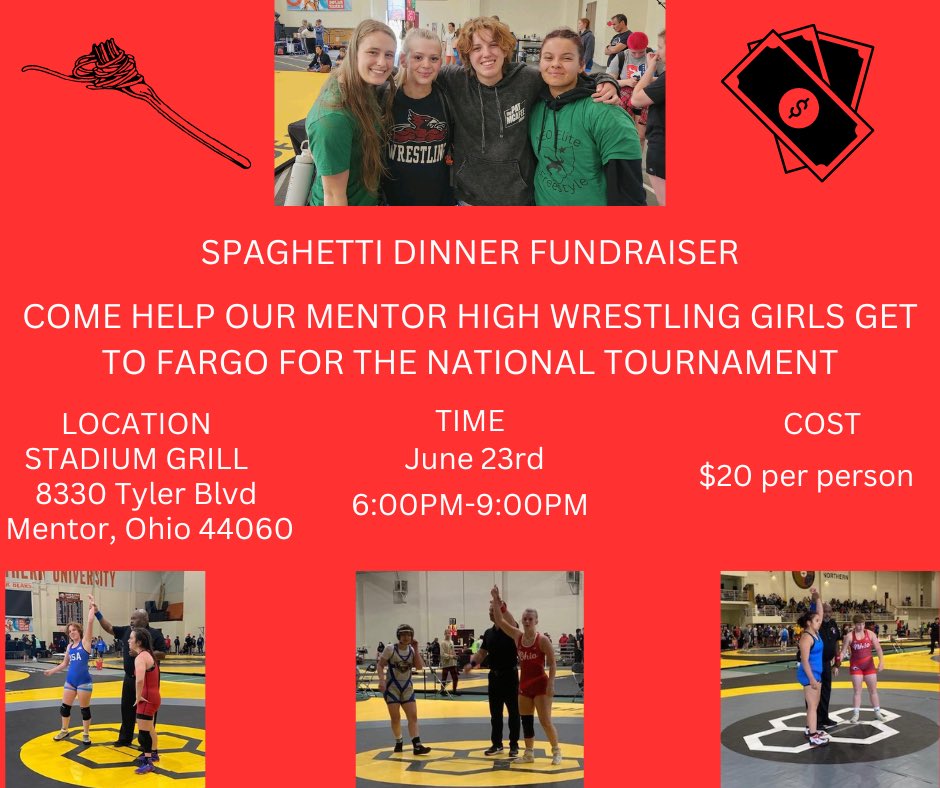 Please come out and support our girls going to Fargo!
#BeElite
@Mackenzie_9901 @AJCarlMentor @MentorWrestling @OHGirlWrestling