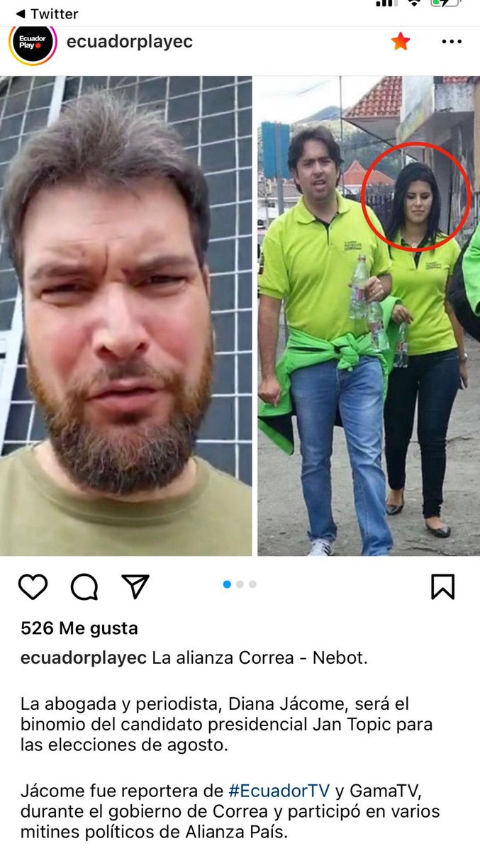 CounterInterna1's tweet photo. Diana Jacome ,de Santo Domingo Binomio de Topic es Correista. https://t.co/656PaSqrtl