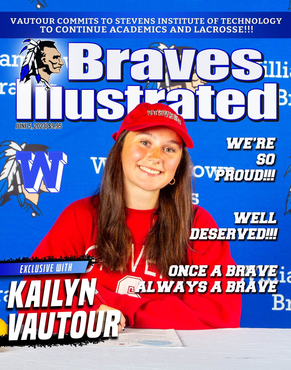 Congrats to Kailyn Vautour who will be continuing her academic and lacrosse career at Stevens Institute of Technology!! <a href="/whsbravessports/">Williamstown Athletics</a>