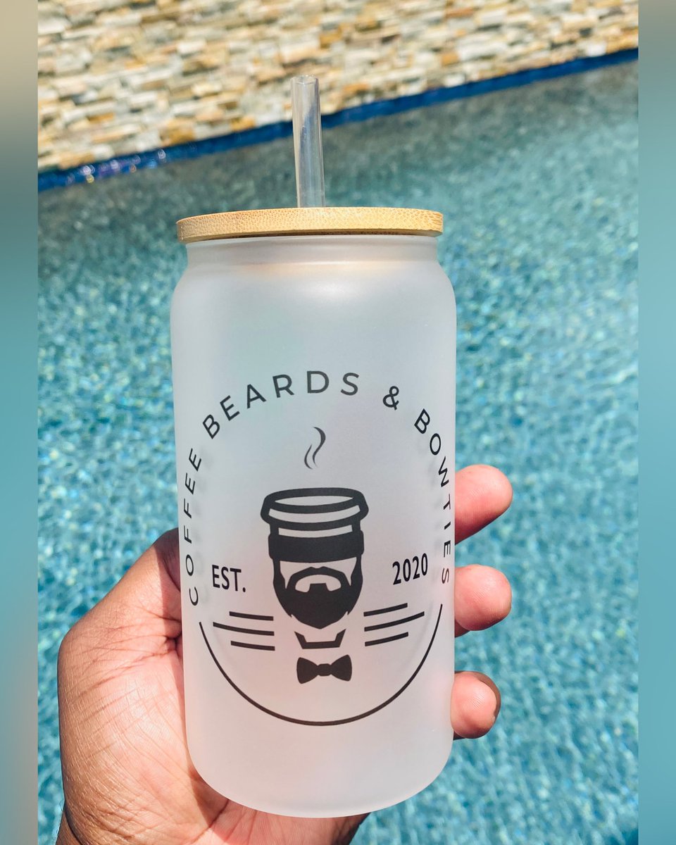 CoffeeBowties's tweet photo. New merch alert 🚨 Our new 16oz frosted glass tumblers &amp; 20oz skinny tumblers are in and available for purchase at our website… Click the link in our bio or go to https://t.co/tNxpcZYG6t / go to shop accessories to order yours today…!!!

#coffeebeardsbowties #veteranowned https://t.co/4E2veggavM