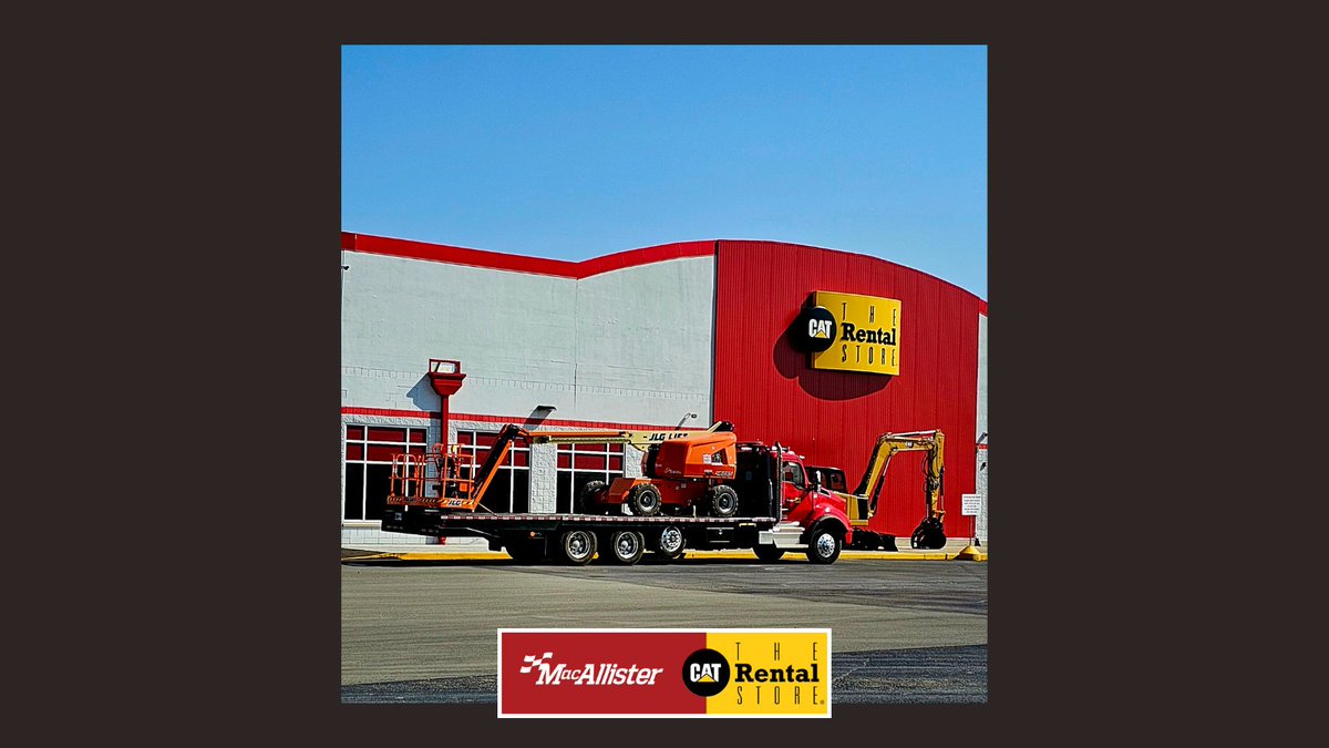 macallisterrent's tweet image. 🚚 At MacAllister Rentals, we've always got you covered when it comes to hassle-free deliveries! 🌟 Check out our reliable delivery truck, proudly carrying a  @JLG_Industries 460SJ to its destination. #MacAllisterRentals #DeliveryExperts #EquipmentRental
