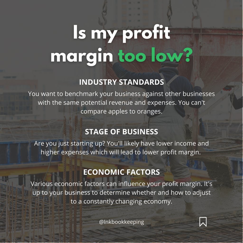Is your profit margin TOO LOW? 💵

Here are a few factors to look out for. 👆

Need help analyzing your profit margin? Let's find out how to raise that number to keep more money in your pocket!

#accountinglife #bookkeeper #quickbooks #accountantlife
#bookkeepingservices
