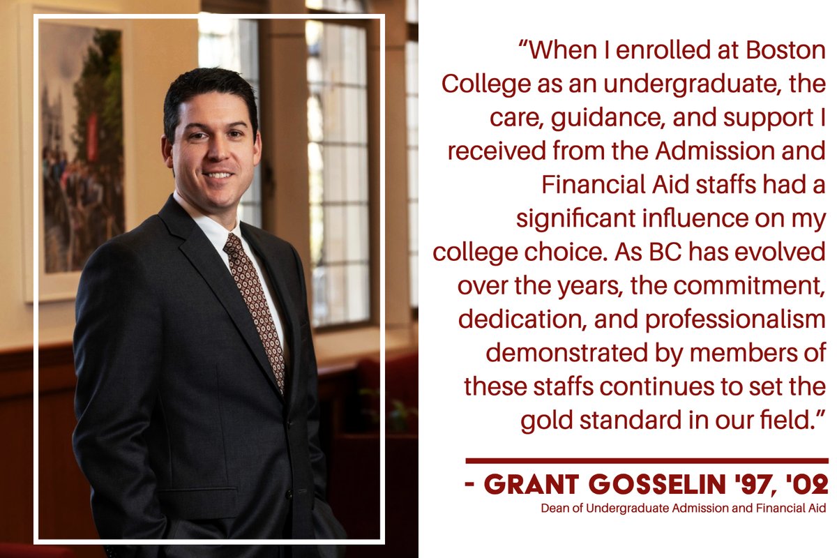 Grant Gosselin has been named dean of Undergraduate @BC_Admission and Financial Aid. on.bc.edu/3LZFpJn