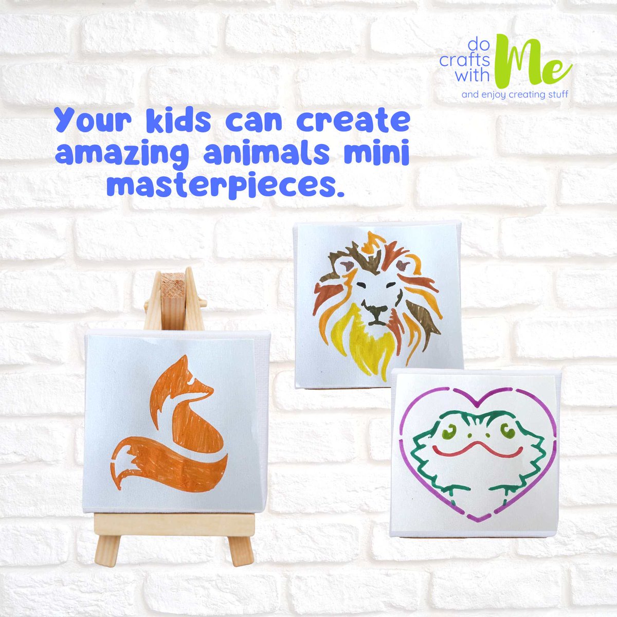 Let creativity soar with our adorable Mini Canvas Art Kit and Mini Easel! Unleash your child's inner artist and watch as they create beautiful masterpieces that make perfect gifts, like for Father's Day!
#DoCraftsWithMe #MiniCanvasArt #KidsArtKit #CreativeKids #MiniEasel