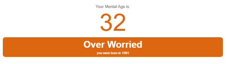 I'm 15 years older than I really am