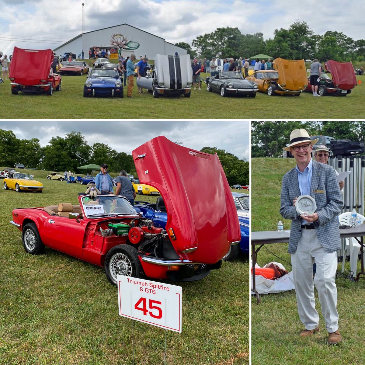 Capital_Triumph's tweet photo. Congratulations to CTR Club member Matthew M.
His 1976 #TriumphSpitfire1500 earned 3rd Place in the #Spitfire/#GT6 class at “The Original British Car Day” hosted by the Chesapeake Chapter of the New England MG “T” Register. 
Well done!
#TriumphSpitfire #Spitfire1500 #Spitfire https://t.co/x8259nVQVa
